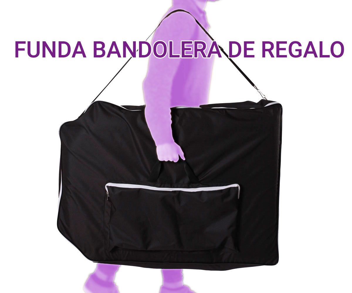  Camilla plegable de aluminio con cabeza fija y reposabrazos con funda incluida CP-266