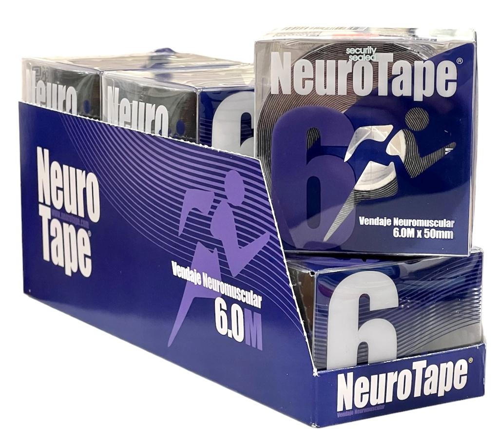 Pack 6 uds Neurotape 5Cm X 6M - Color AZUL MARINO Vendaje Neuromuscular 