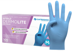 [4659] Guantes De Nitrilo Talla M (Caja 100 uds)