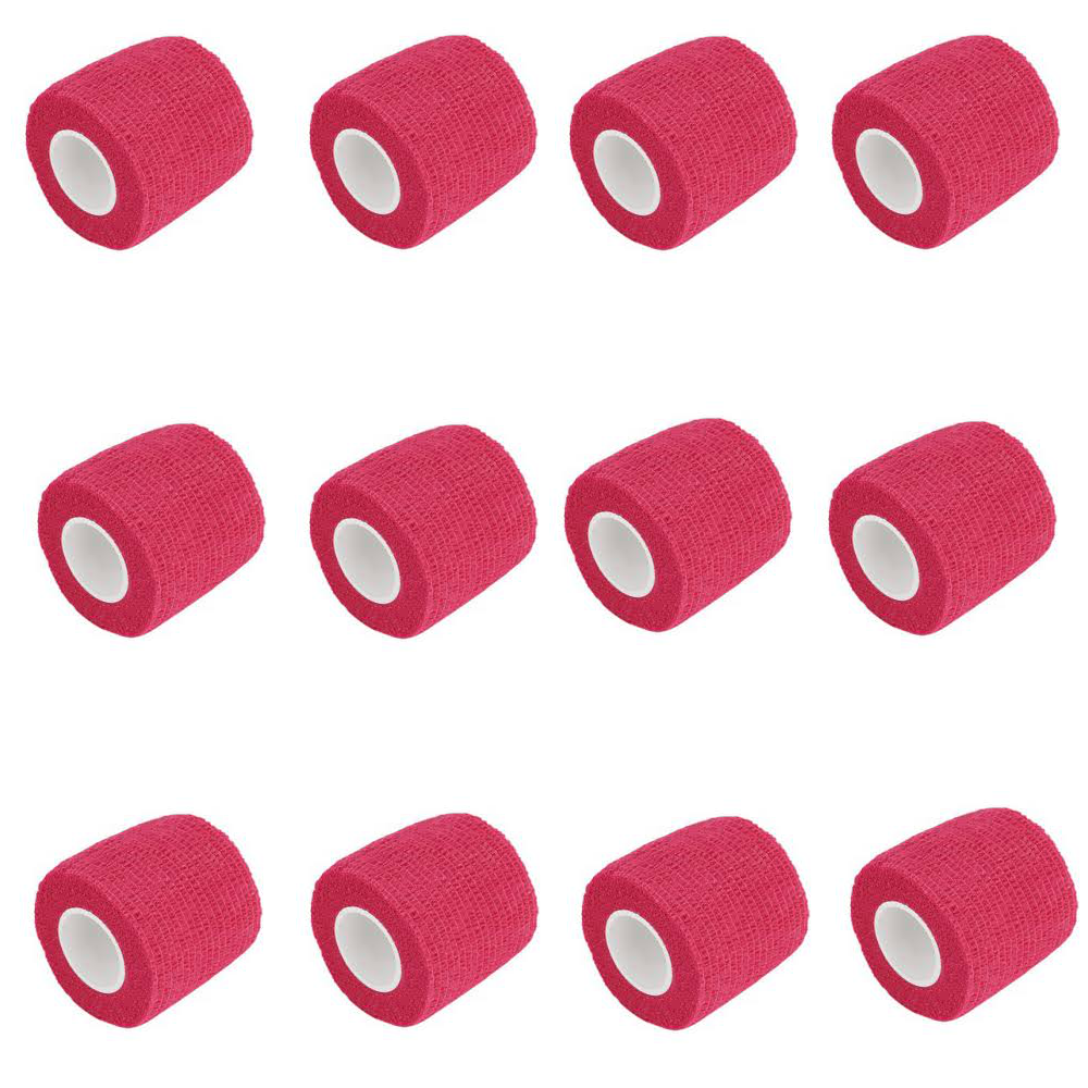[1546x12] Caja 12 uds. cohesiva NT Rojo 7,5 cm x 4.5 m