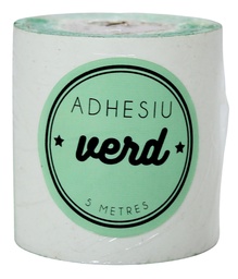 [2058] Adhesivo verde doble cara 5x5 Trinquete