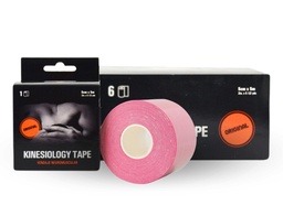 [6042] Vendaje neuromuscular 5 cm x 5 mt  Rosa PACK 6 ROLLOS KCI