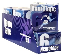 [1987x6] Pack 6 uds Neurotape 5cm. x 6 METROS  - Color AZUL Vendaje Neuromuscular