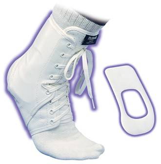 [6537] Tobillera Estabilizadora Con Soportes Laterales Rígidos Talla XL blanco  